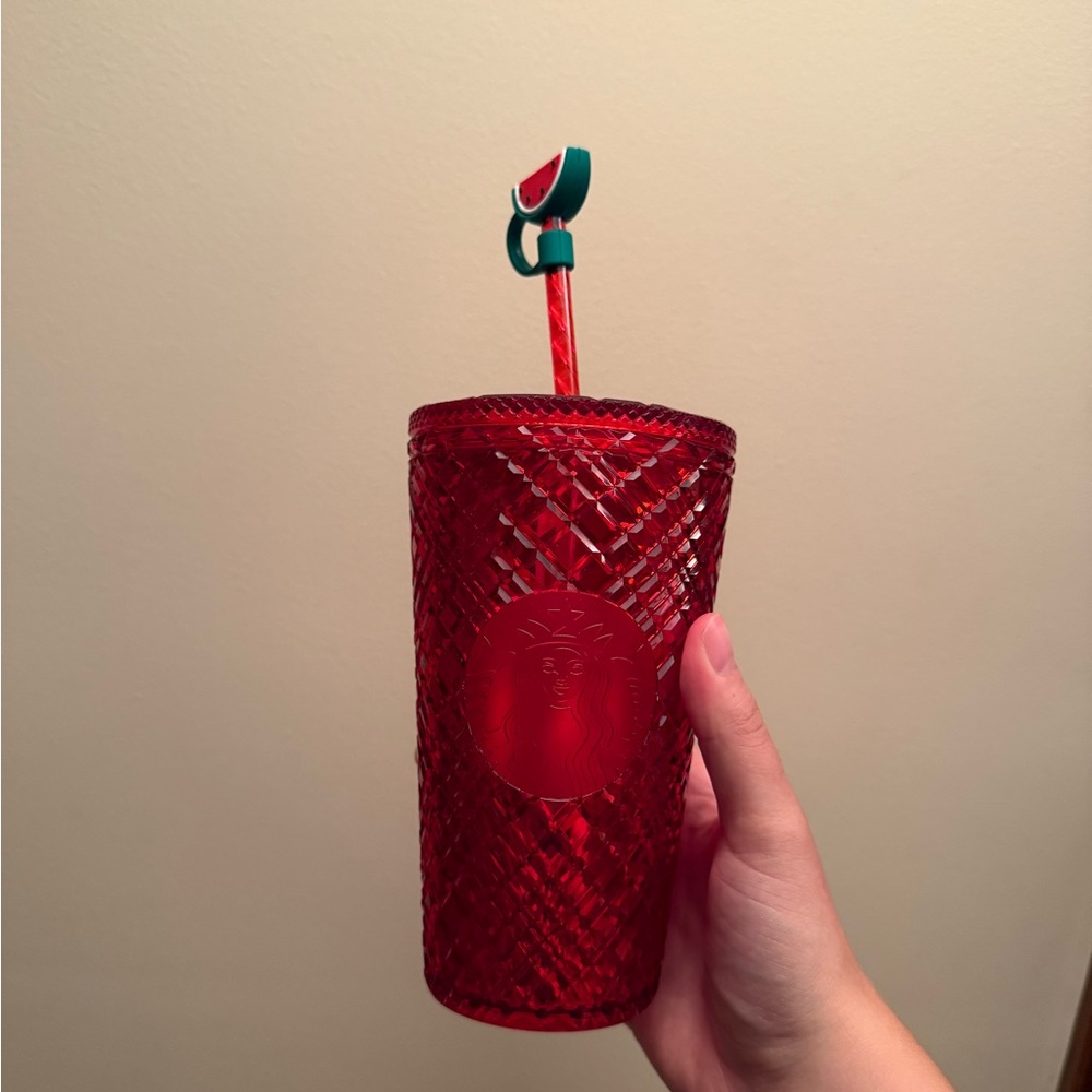 Starbucks Red Holiday Tumbler with Straw (Smaller Size)
